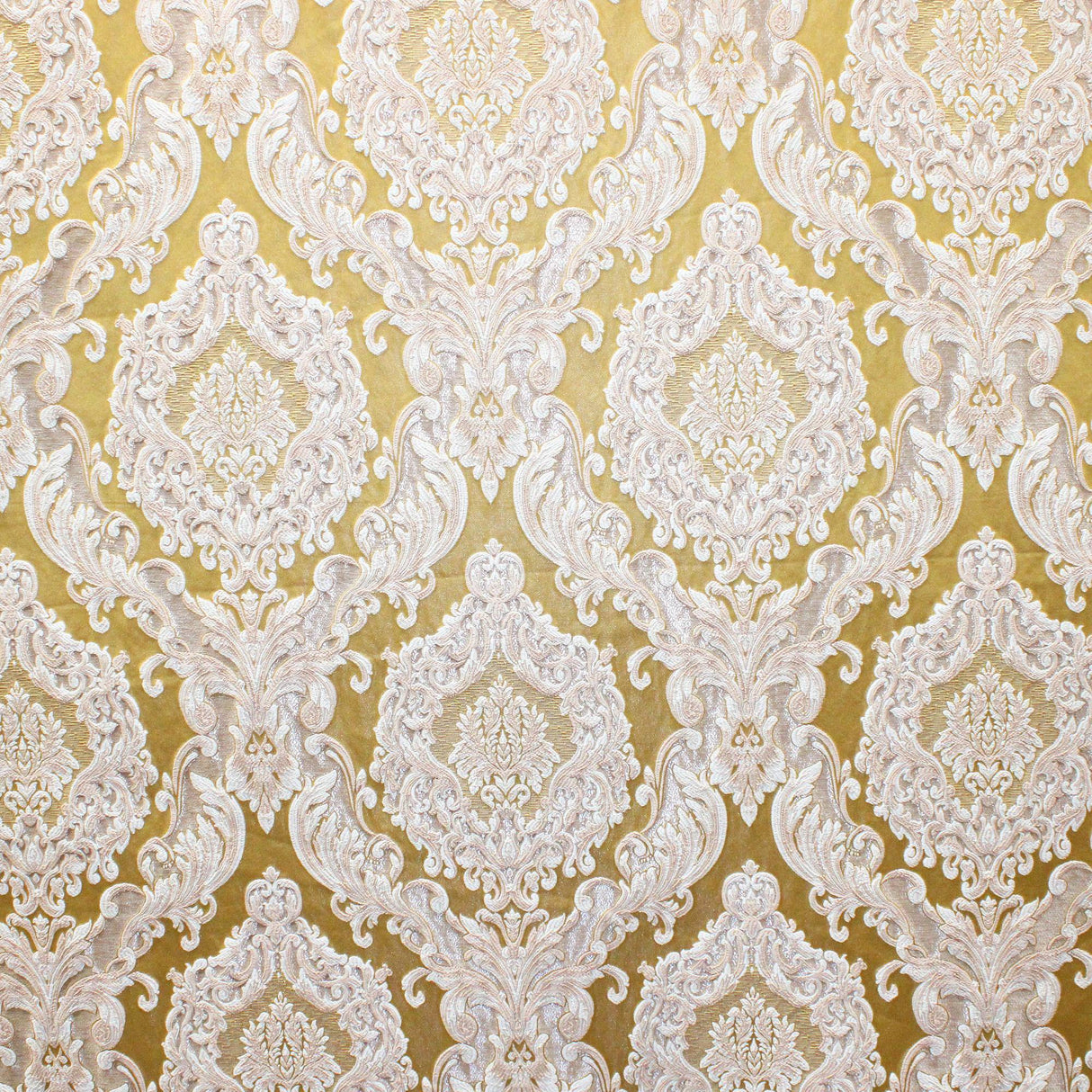 Varley Damask Jacquard Polyester Fabric - Textured Damask, 53" Width (1 Yard)