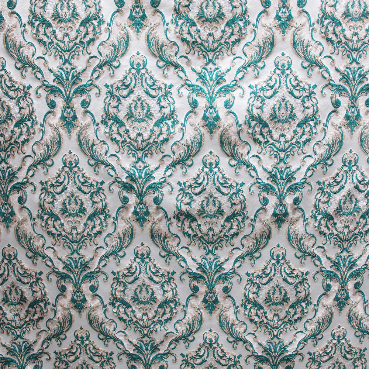 Varley Damask Jacquard Polyester Fabric - Textured Damask, 53" Width (1 Yard)