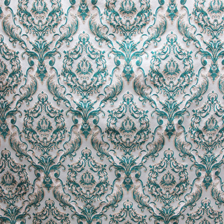Varley Damask Jacquard Polyester Fabric - Textured Damask, 53" Width (1 Yard)