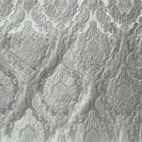 Varley Damask Jacquard Polyester Fabric - Textured Damask, 53" Width (1 Yard)