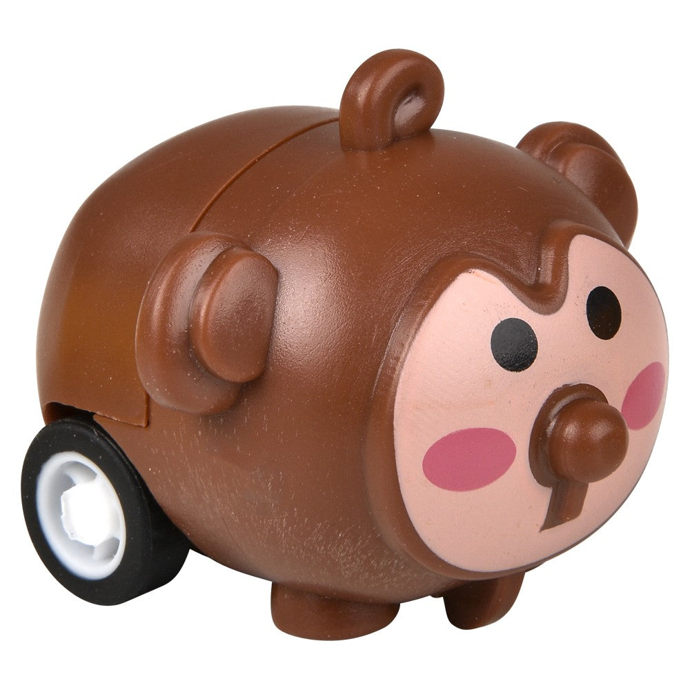 Mini Animal Pull Back Cars (24 Pc Canister)