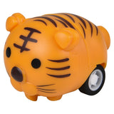 Mini Animal Pull Back Cars (24 Pc Canister)