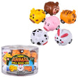 Mini Animal Pull Back Cars (24 Pc Canister)