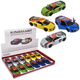 Die-Cast Pull Back Audi R8 Coupe (12 PC Display)