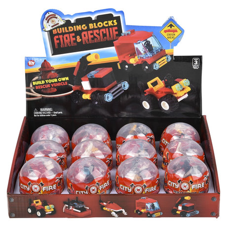 Building Block Fire Rescue Assortment (1 DZ)