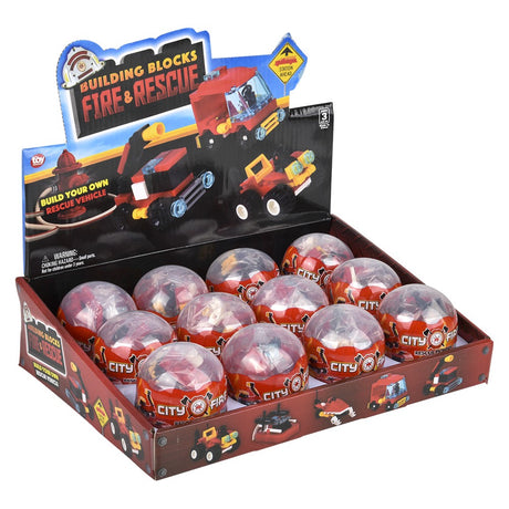 Building Block Fire Rescue Assortment (1 DZ)