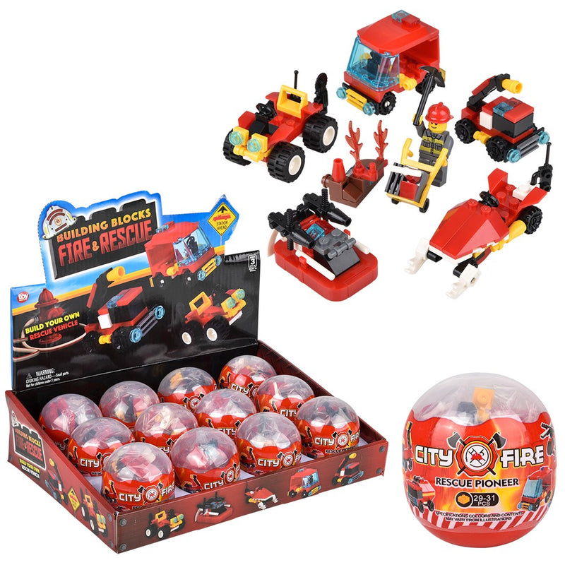 Building Block Fire Rescue Assortment (1 DZ)