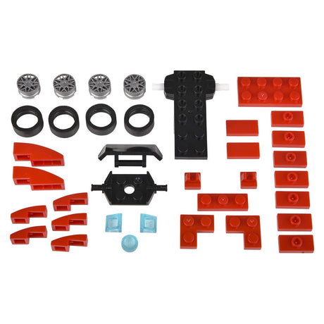 Building Block Pull Back Race Car (1 UNT)