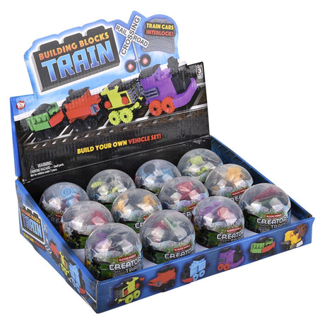 Building Block Train Assortment (12 PC Display)