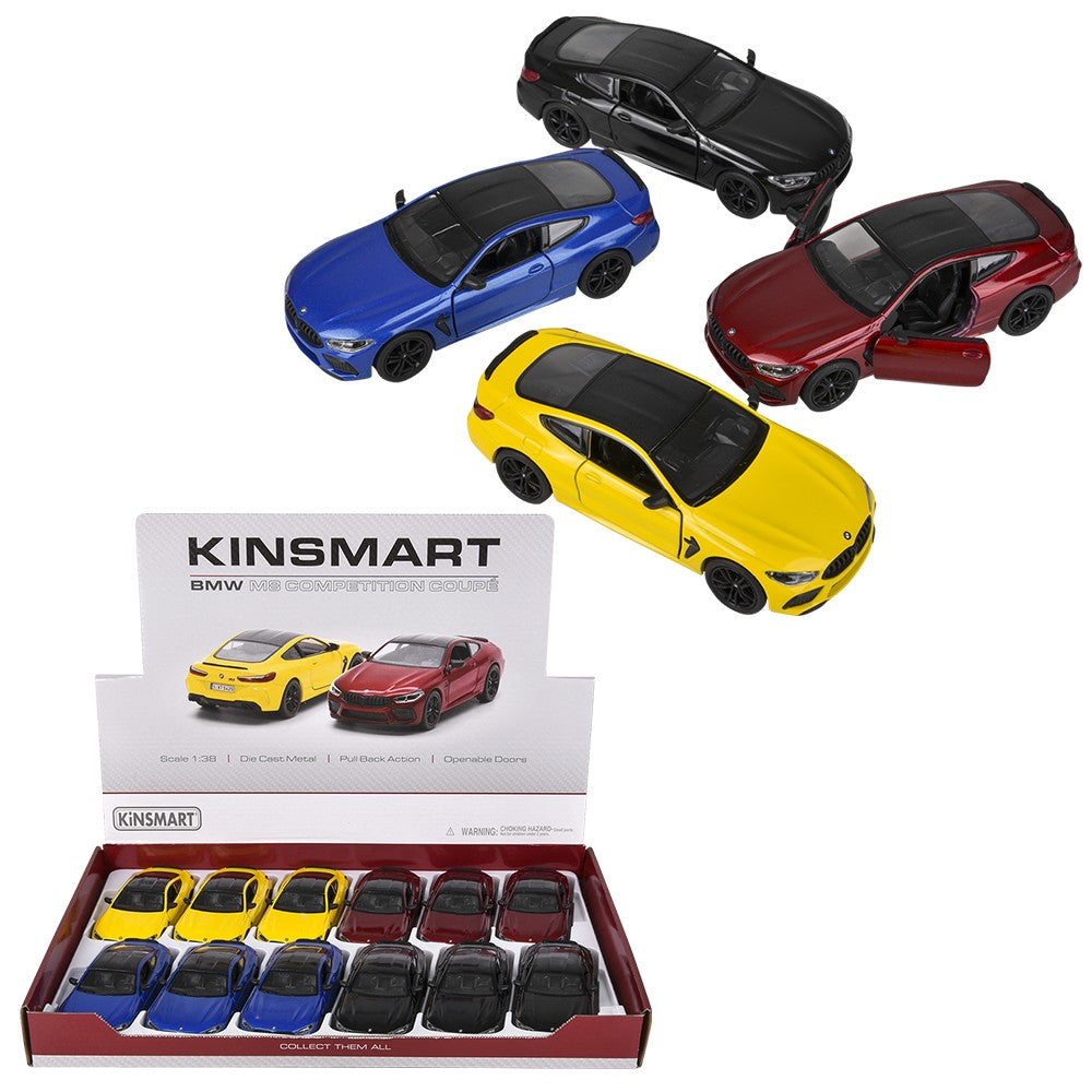 Die-Cast Pull Back BMW M8 Competition Coupe (12 Pc Display)