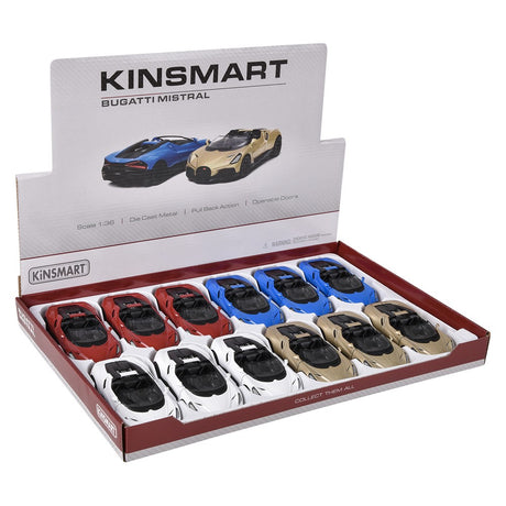 Die-Cast Pull Back Bugatti Mistral (1 DSP)