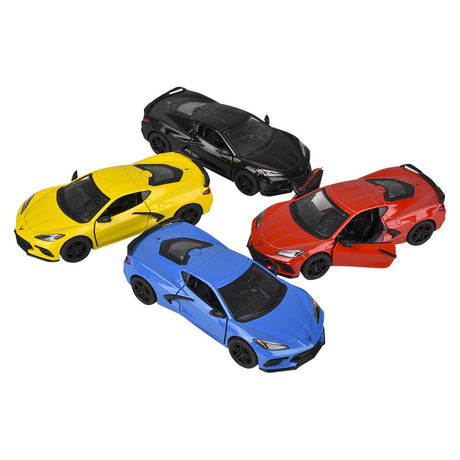 Die-Cast Pull Back 2021 Corvette (12 PC Display)