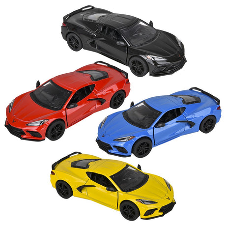 Die-Cast Pull Back 2021 Corvette (12 PC Display)