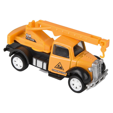 Construction Vehicles Pull-Back Die-Cast Set (12 PC Display)