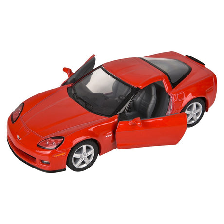 Die-Cast Pull Back 2007 Chevrolet Corvette Z06 (12 PC Display)