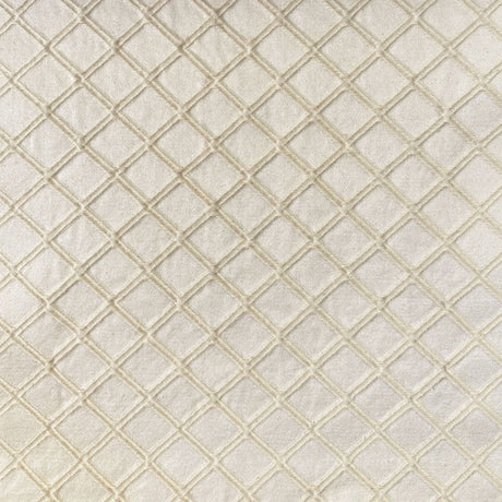Vecta Embossed Diamond Jacquard Fabric - Natural Washed, 60" Width (1 Yard)