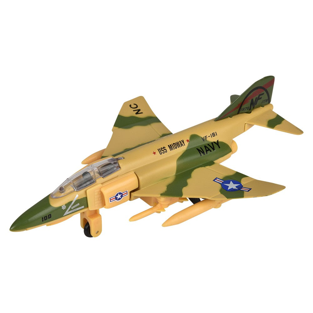 Die-Cast Pull Back F-4 Phantom (6 PC Display)