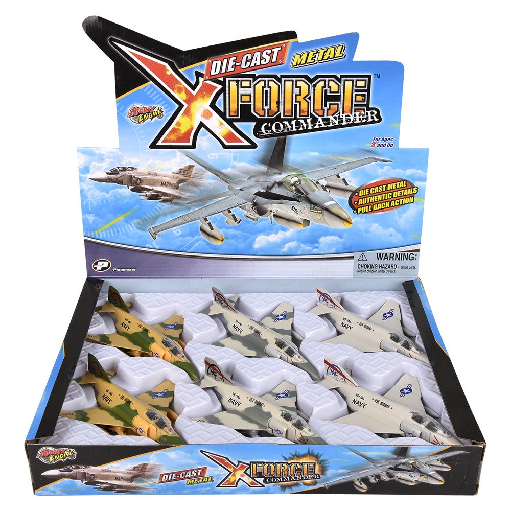 Die-Cast Pull Back F-4 Phantom (6 PC Display)