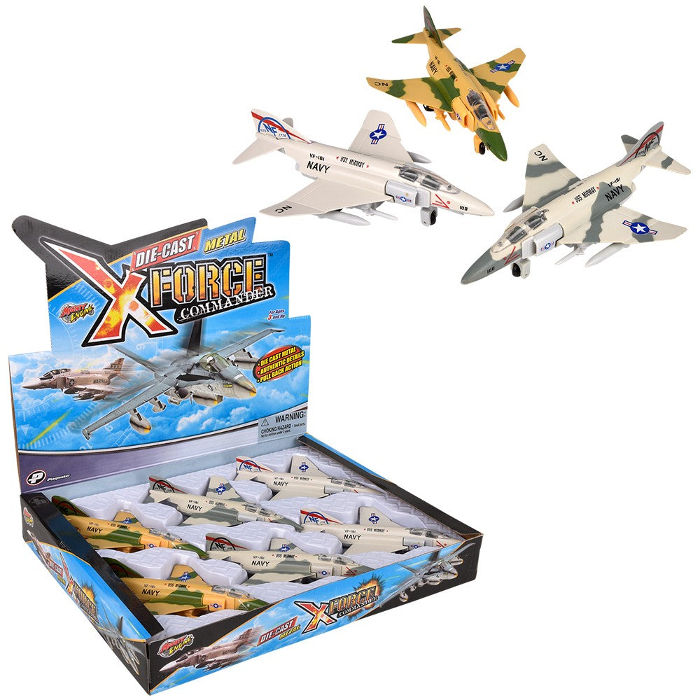 Die-Cast Pull Back F-4 Phantom (6 PC Display)