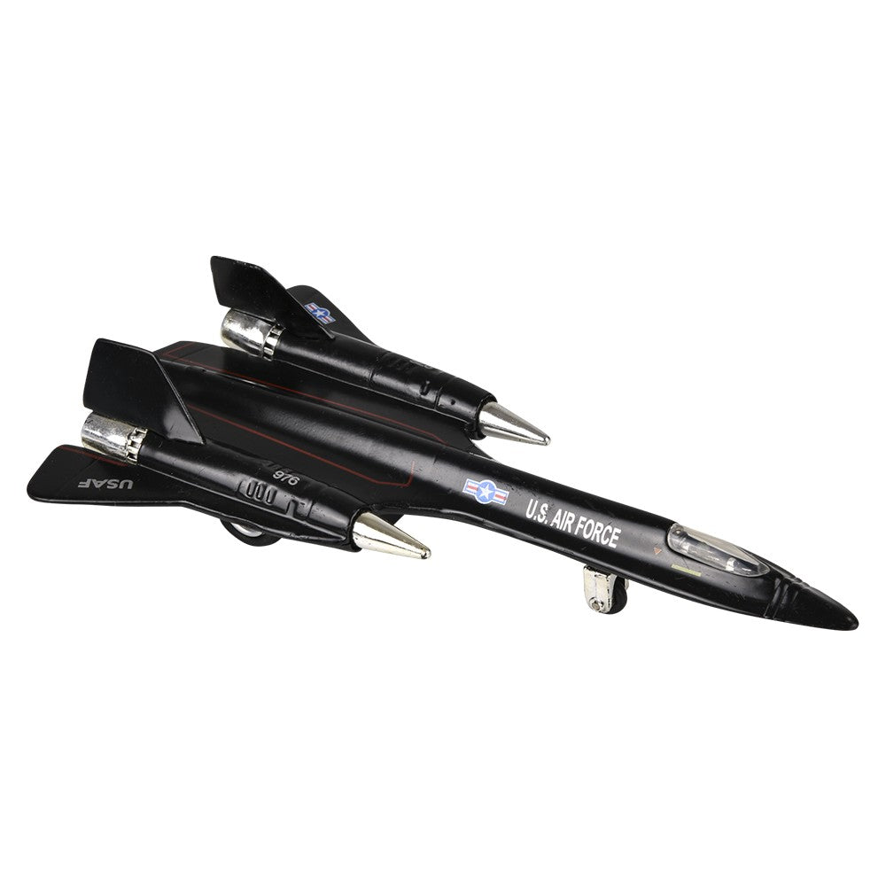 SR-71 Blackbird Die-Cast Pull Back Jet (6 Pc Display)