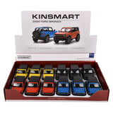 Die-Cast Pull Back 2022 Ford Bronco Hard Top (12 Pc Display)