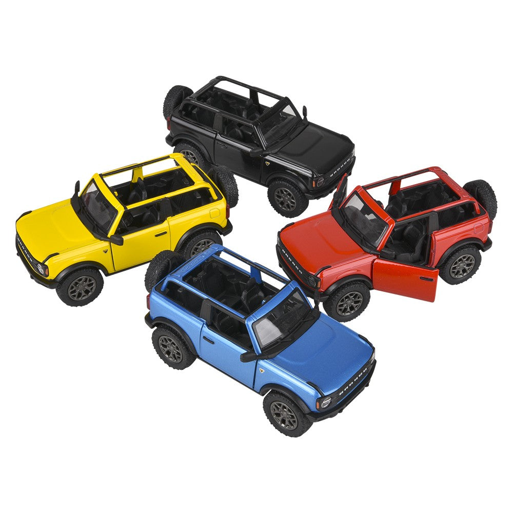 Die-Cast Pull Back 2022 Ford Bronco Open Top (12 Pc Display)