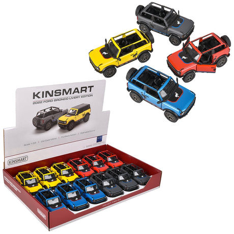 Die-Cast 2022 Ford Bronco Open Top Print (12 PC Display)