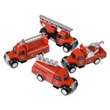 Pull Back Fire Engine 3" Die-Cast Classic (12 Pc Display)