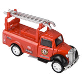 Pull Back Fire Engine 3" Die-Cast Classic (12 Pc Display)