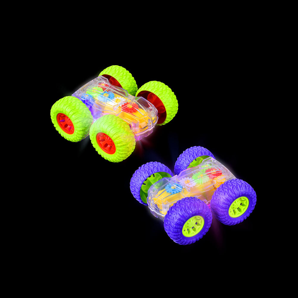 Light-Up Gear Flip Car (1 DZ)