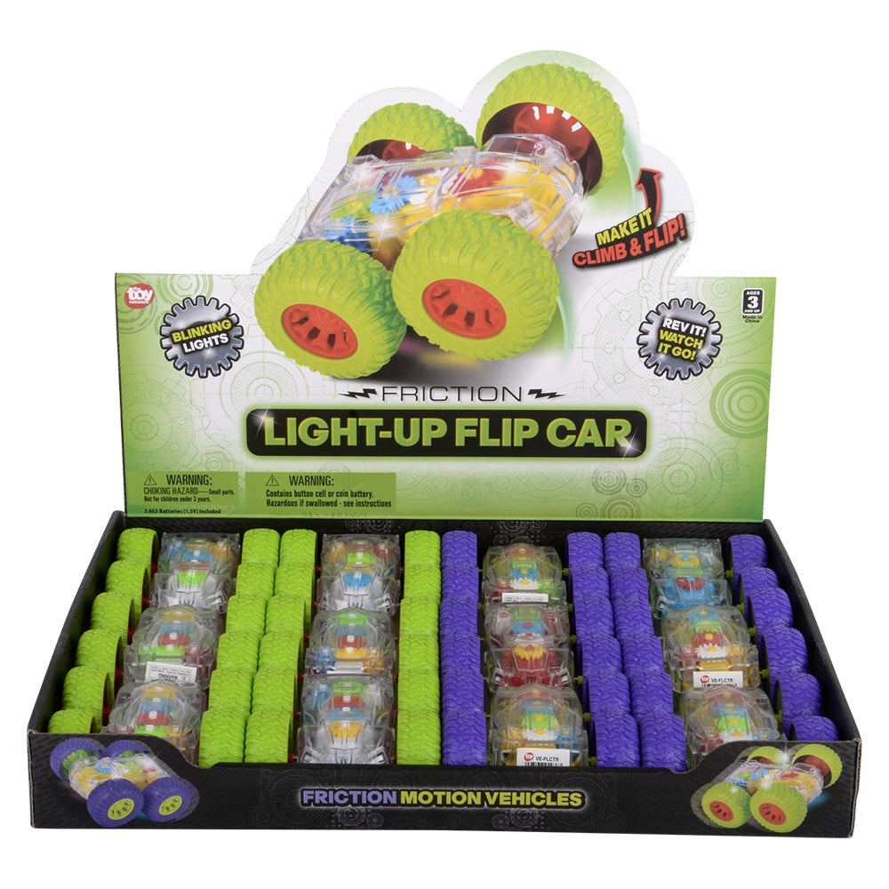 Light-Up Gear Flip Car (1 DZ)
