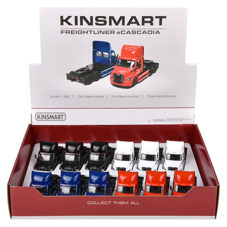 Die-Cast Freightliner Ecascadia Truck (12 Pc Display)