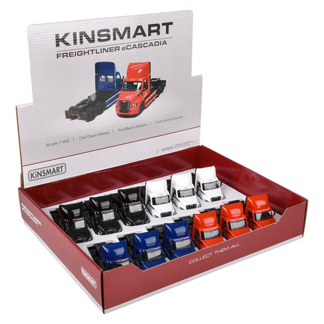 Die-Cast Freightliner Ecascadia Truck (12 Pc Display)