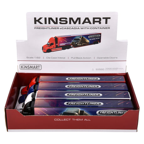 Die-Cast Freightliner Ecascadia with Container (1 DSP)