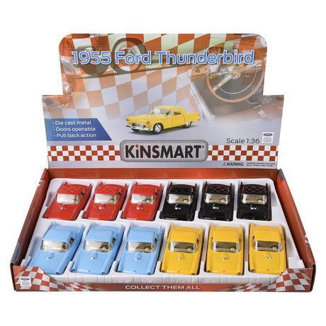 Die-Cast Pull Back 1955 Ford Thunderbird (1 DSP)