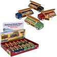 Die-Cast Pull Back 1949 Ford Woody Wagon With Surfboard (12 Pc Display)