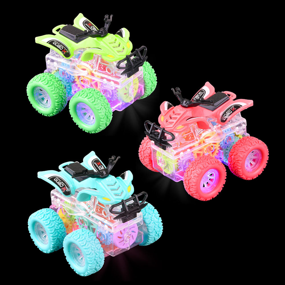Light-Up ATV Friction Gear Toy (12 PC Display)