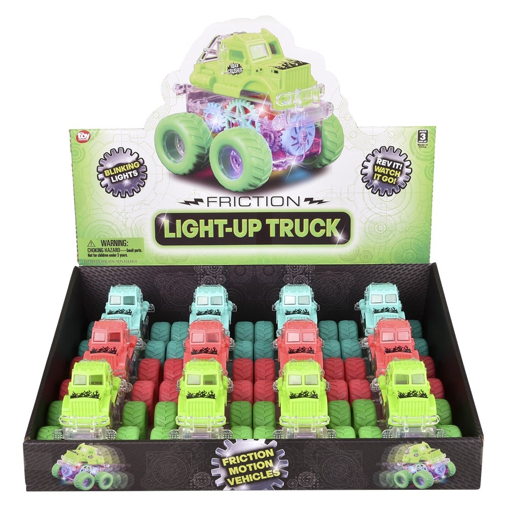 Light-Up Big Wheel Truck (12 Pc Display)