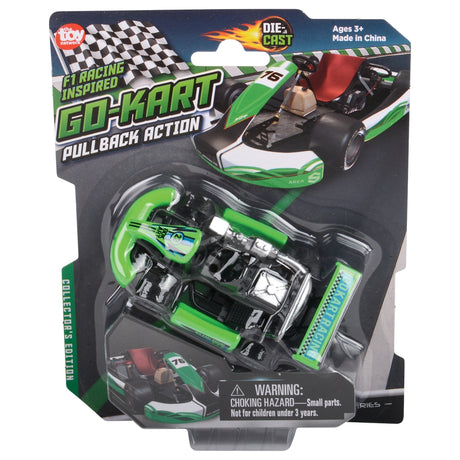 Die-Cast Pull Back Go-Kart (1 DZ)