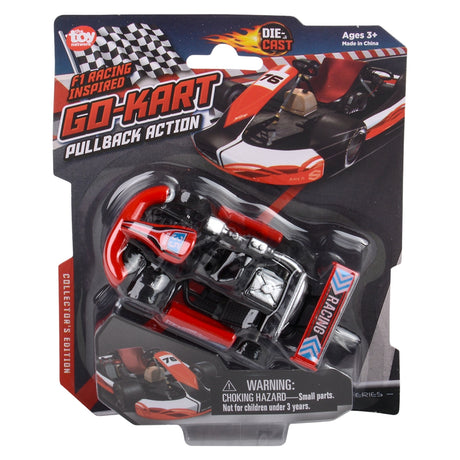 Die-Cast Pull Back Go-Kart (1 DZ)
