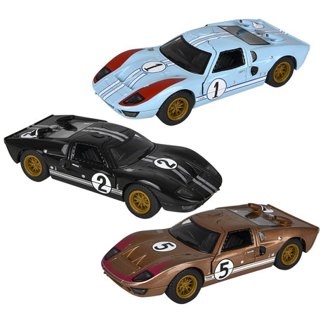 Die-Cast Pull Back 1966 Ford GT 40 MKII Heritage Edit (12 Pc Display)