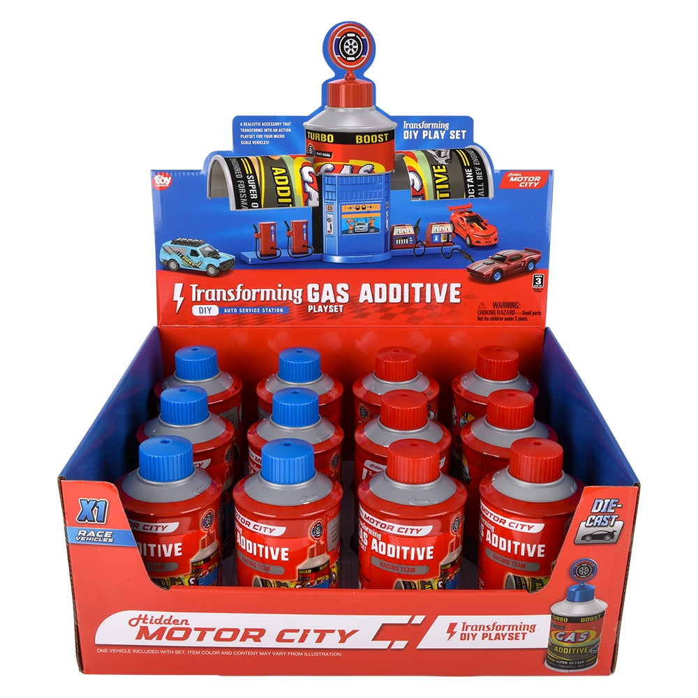 Hidden Motor City Gas Additive Transforming Play Set
