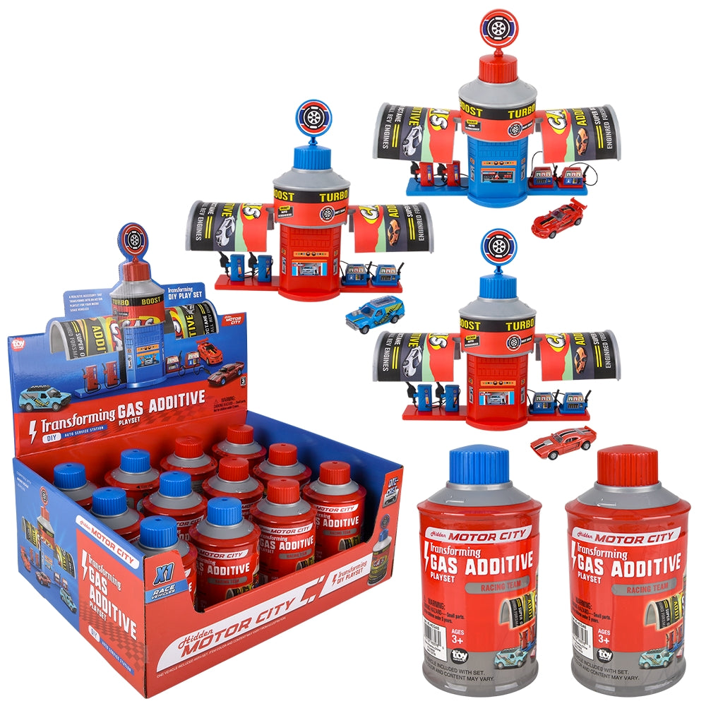 Hidden Motor City Gas Additive Transforming Play Set