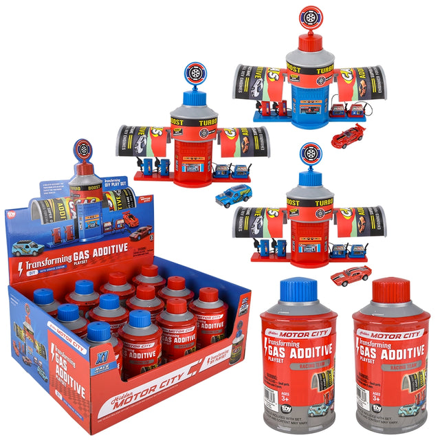 Hidden Motor City Gas Additive Transforming Play Set