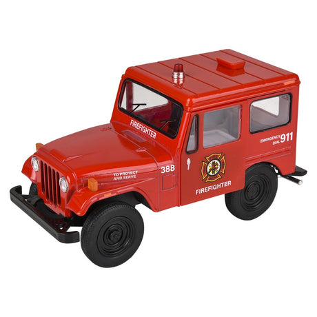 Die-Cast Pull Back 1971 Jeep DJ-5B Police/Firefi (1 DSP)