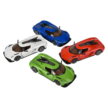 Die-Cast Pull Back Koenigsegg Jesko Absolut (12 PC Display)