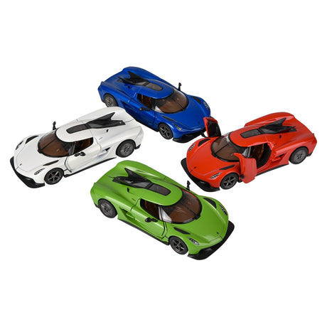Die-Cast Pull Back Koenigsegg Jesko Absolut (12 PC Display)