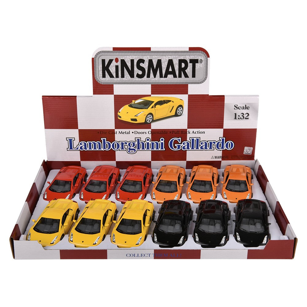 Pull Back Lamborghini Gallardo 5" Die-Cast (1 DSP)