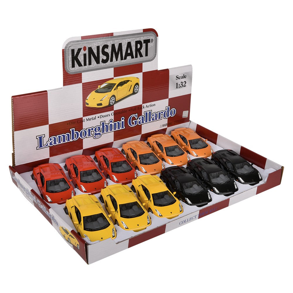 Pull Back Lamborghini Gallardo 5" Die-Cast (1 DSP)
