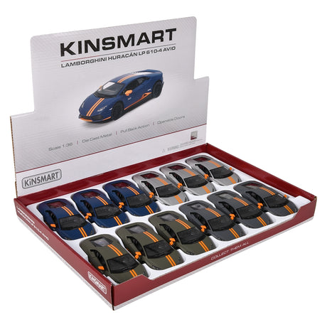 Die-Cast Lamborghini Huracan Huracan LP 610-4 Avio (12 Pc Display)